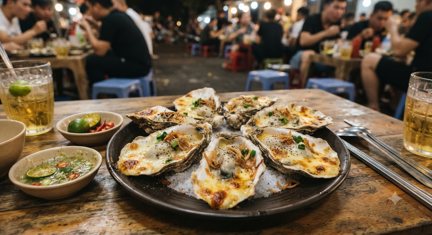3. Hàu Nướng Phô Mai – Béo ngậy và bổ dưỡng