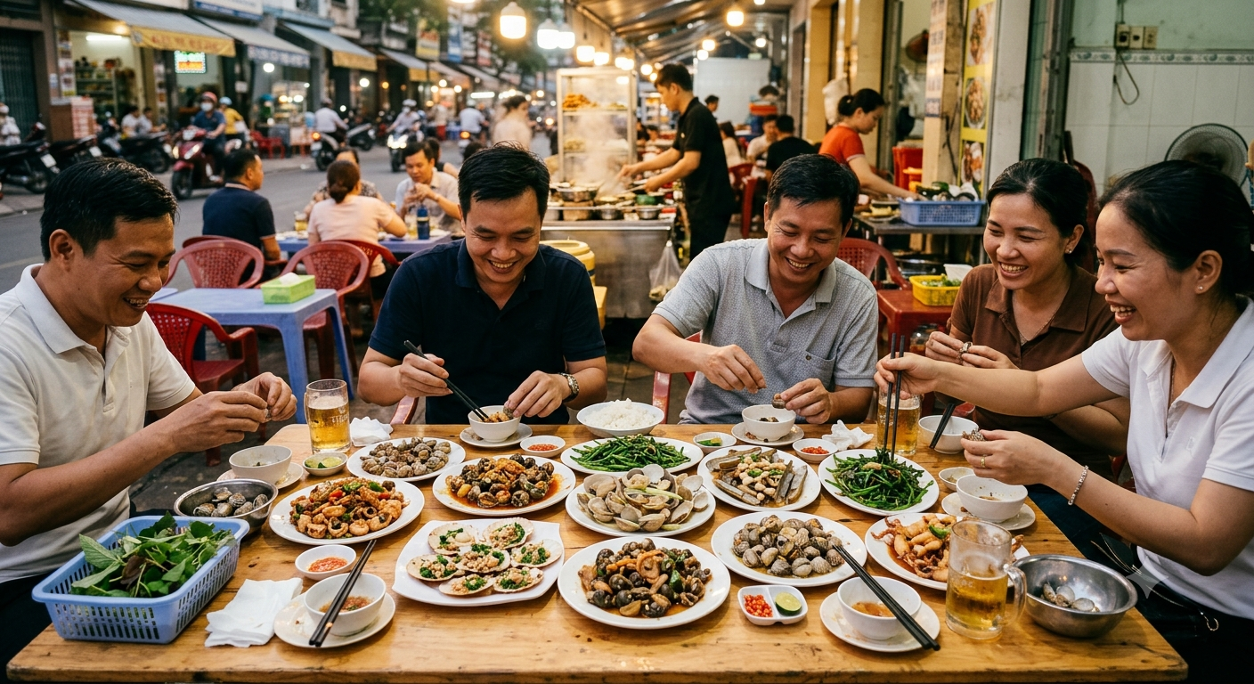 Gợi ý số lượng món ốc phù hợp cho bàn 4 người
