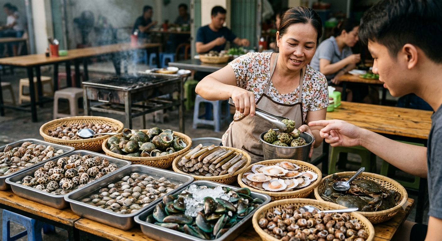 Cách lựa chọn đa dạng các loại ốc và hải sản
